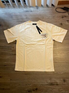 Amiri Men's White Graphic Logo T-Shirt